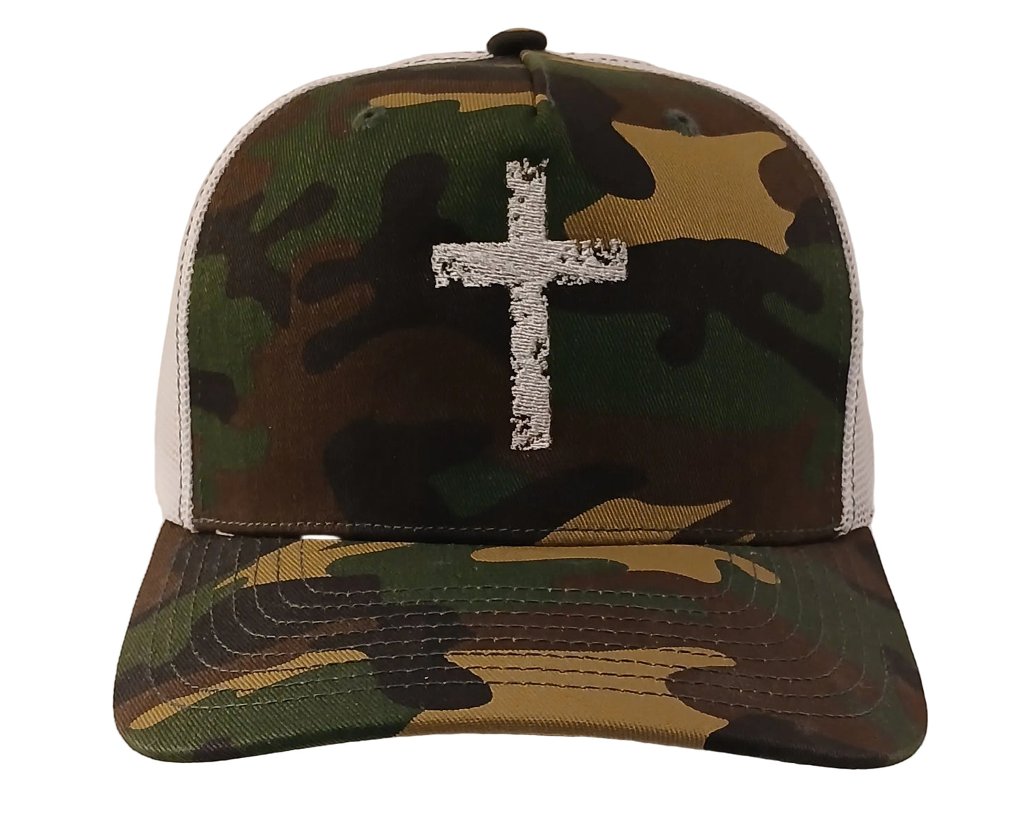 Distressed Cross Trucker